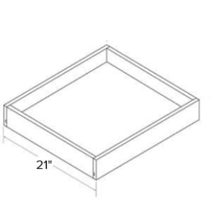 Roll Tray 21" - White Shaker