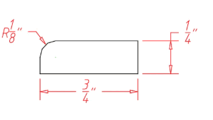 Scribe Molding 8" - White Shaker